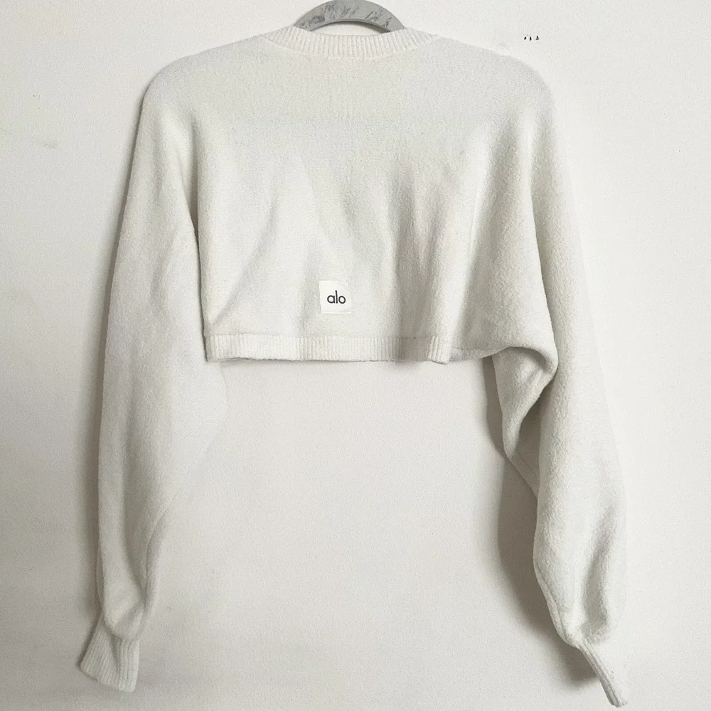 Alo Yoga Snuggle Up Sweater Shawl Ivory One Size